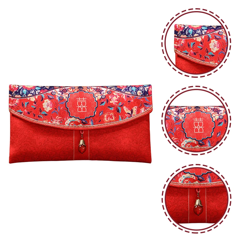 Wedding Red Envelope Envelopes Money Holder The Gift Bride Gifts Wallet Cloth Chinese