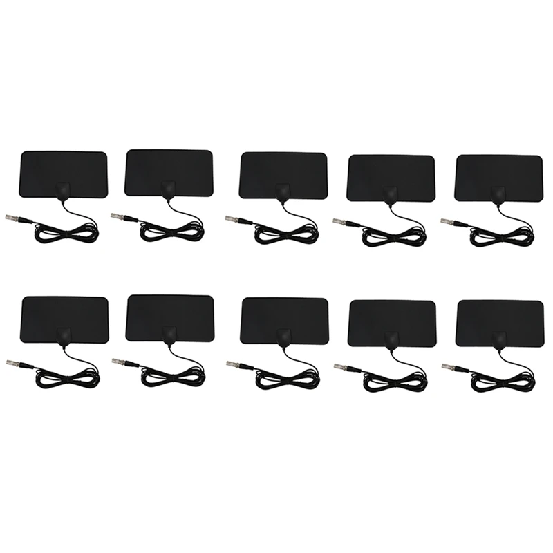

10X плоская HD цифровая комнатная ТВ-антенна с зумом HDTV диапазон 50 миль Tvfox VHF UHF DVB