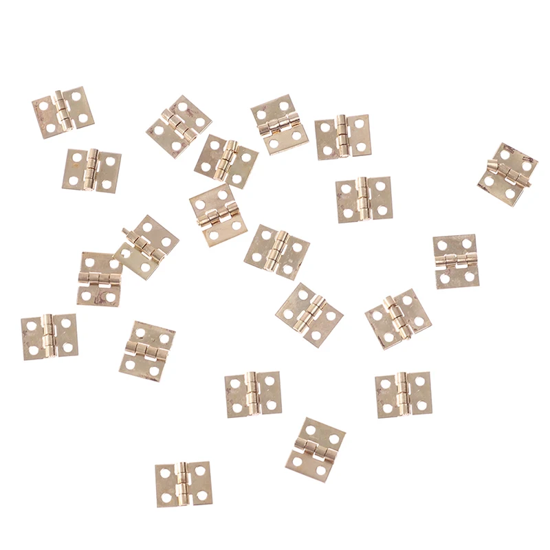 10/20PCS Mini Cabinet Door Hinges 8mm*10mm for Jewelry Box Furniture Hardware