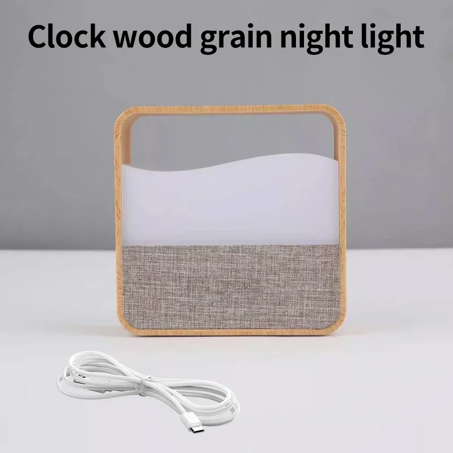 מנורת לילה חכמה בעלת מגע LED עם שעון מעורר תצוגה, זוהר רך ומגוון צבעים לילדים ומבוגרים, מושלמת לעזרה בשינה ליד המיטה