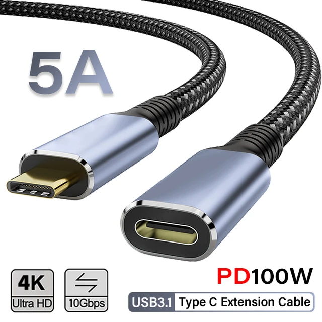 Usb Type C 3.1 Cable Male 10gbps  Usb 3.1 Type C Extension Cable - 1.5m  10gbps Gen2 - Aliexpress