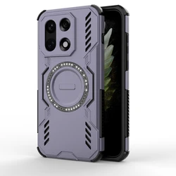 Custodia per telefono con scudo magnetico potenziato - PC rigido + TPU morbido, antiurto, compatibile con la ricarica wireless