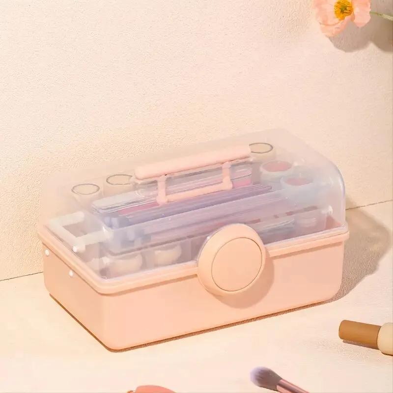 Nail Tool Organizer - 3 Layer Dustproof Storage Box