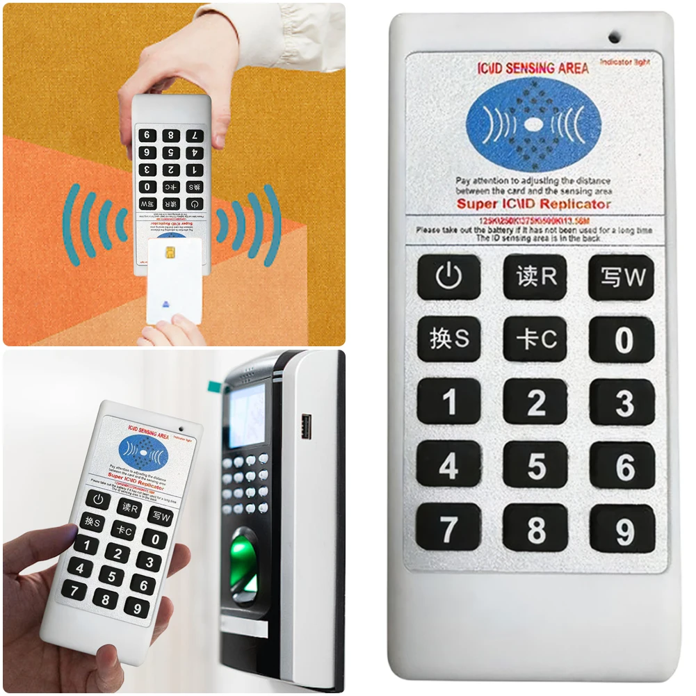 복사기 클로너 125Khz-13.56MHZ RFID NFC IC 카드 리더 및 라이터 액세스 태그 복사기 휴대용 RFID 스마트 카드 리더