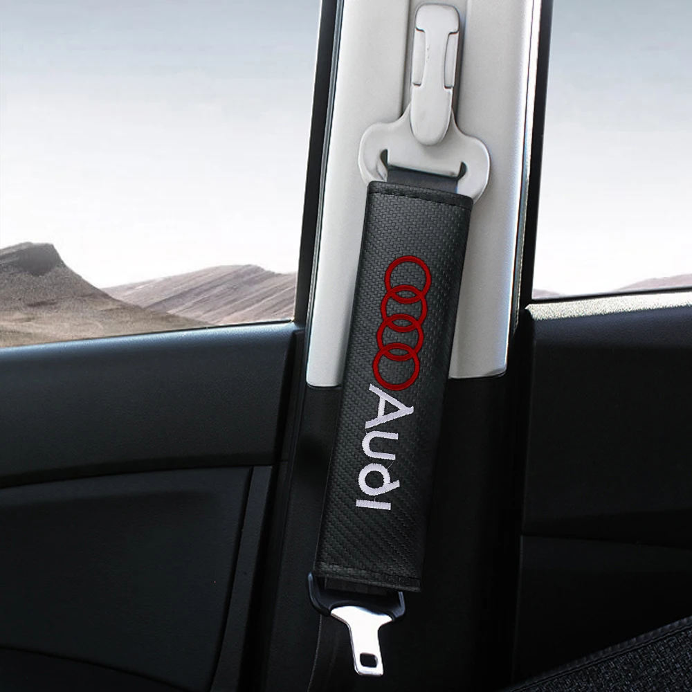 1/2 Stück Autosicherheitsgurt-Abdeckung Schulterprotektor Polster Zubehör für Audi Sline A3 A4 B8 A5 A1 A2 A6 Q3 Q5 Q7 – Detail 11