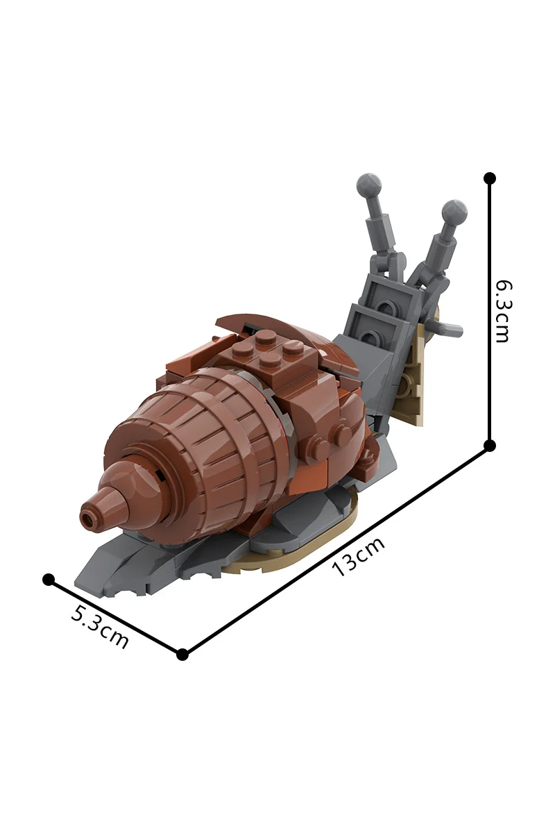 MOC Riesige Afrikanische Schnecke Modell Bausteine Natur Pest Pflanze Insekt Ziegel Spielzeug Erwachsene Geschenk – Detail 12