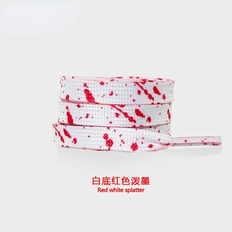 Colorful Ink Splatter Hand-Painted Shoelaces