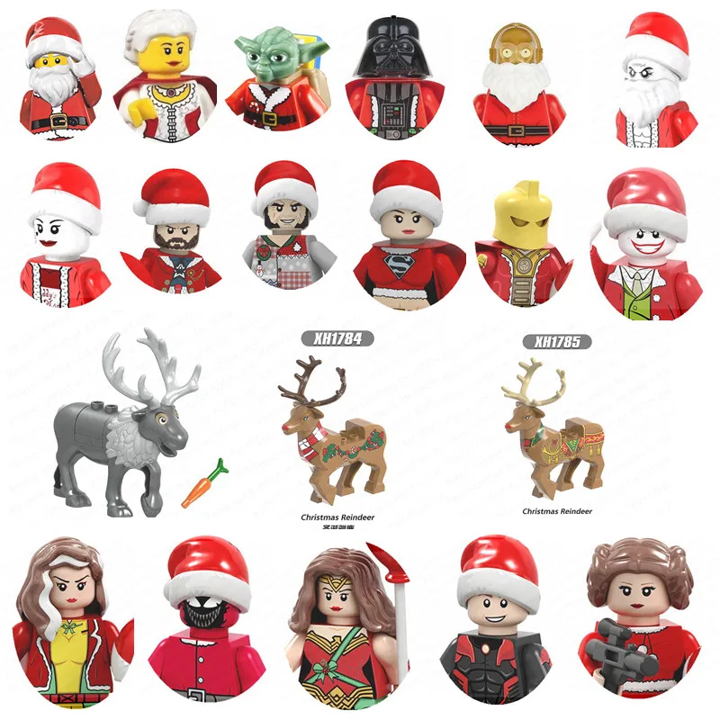 HGCYCF Juego de bloques de construcción de Papá Noel de Navidad compatible con el calendario de Adviento Lego 2025, apilables, juguetes nuevos, caja de regalo de vacaciones, regalos de Navidad de HGCYCF Juego de bloques de construcción de Papá Noel de Navidad compatible con el calendario de Adviento Lego 2025, apilables, juguetes nuevos, caja de regalo de vacaciones, regalos de Navidad de