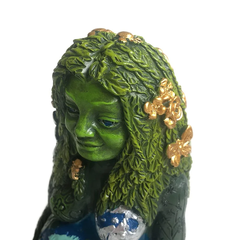 Pacific Giftware Statuetta Teschio Con Fiore In Resina - Fatta A Mano, Dipinta A Mano, Pietra Frantumata - Dimensioni 17,1 X 12,7 X 13,3 Cm