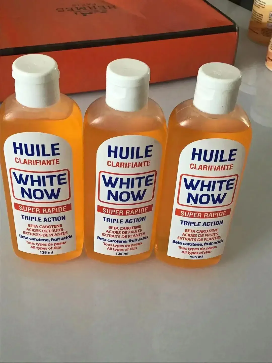 125ml Huile Clarifiante Serum White Now Whitening Brighten Skin Tone Improve Dull Yellowish Skin