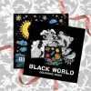 Black Themed Adult Coloring Book Multi-Element Art for Relaxation Featuring Flowers, Sailboats, Portraits, and Cosmic Designs 4