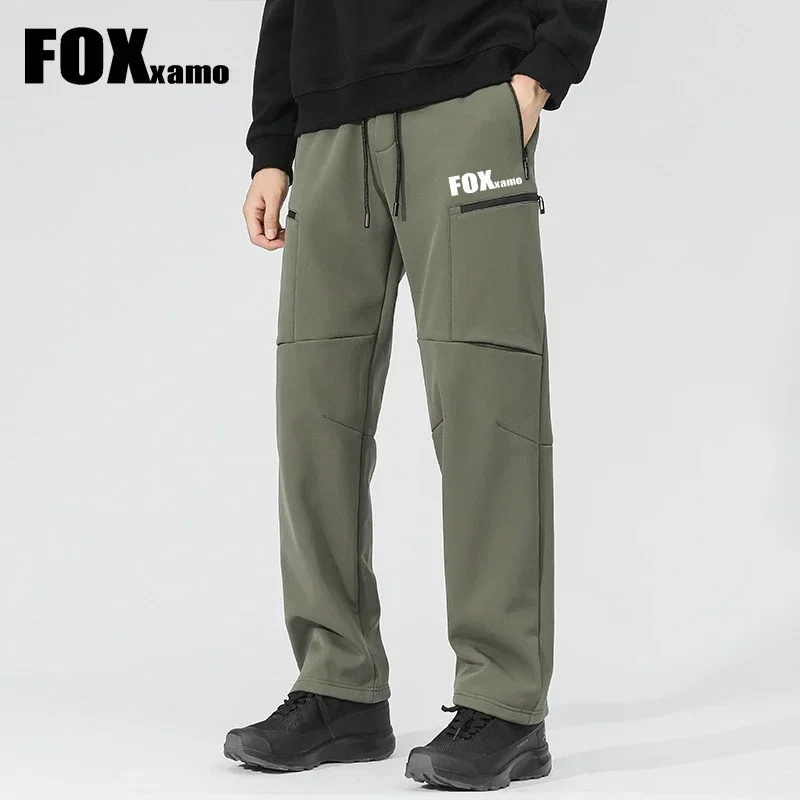 Foxxamo-Pantalon De Cyclime D'Hiver Coupe-Vent Pour Homme, Vtt, Velo De Route, Fjmountain Bike, Pantalon Long, Smile, Vtt, 2024