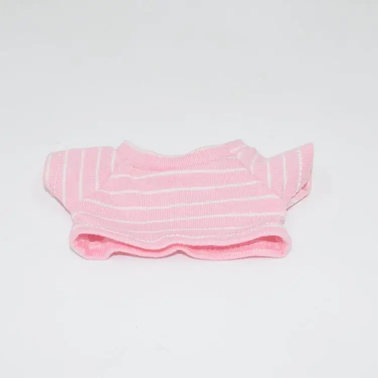 thumbnail image 1 of Muñeca de algodón para bebé, juguete de felpa Simple, camiseta de Color sólido, vestido de pantalones cortos de vaquero, 3 por 20cm, 1 of 5