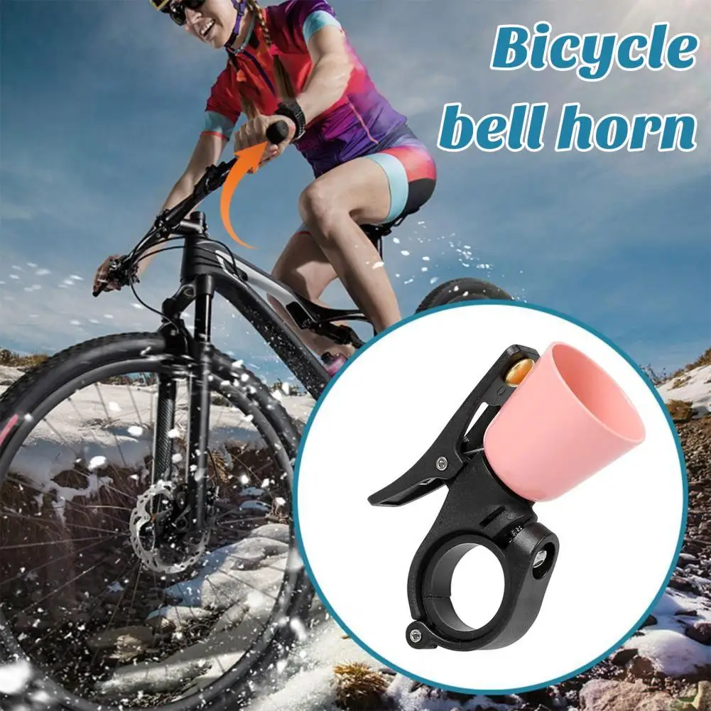 

Press Down Bike Bell Portable Bicycle Bell with Loud Crisp Sound Ideal Replacement for Road Mountain Bike Handlebars Enhance