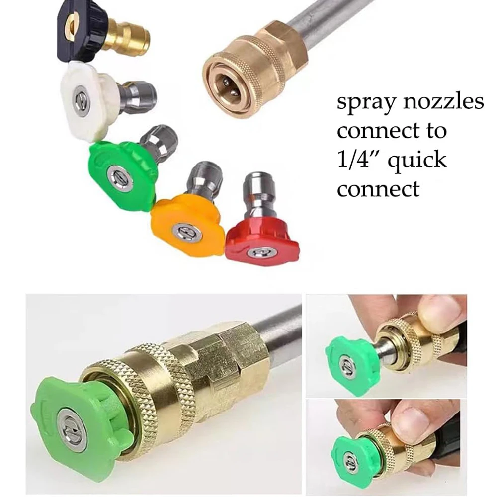 Car Wash Water Gun Pressure Washer Gun High Pressure Water Gun 1/4 Inch Rod Water Gun Extension for Karcher