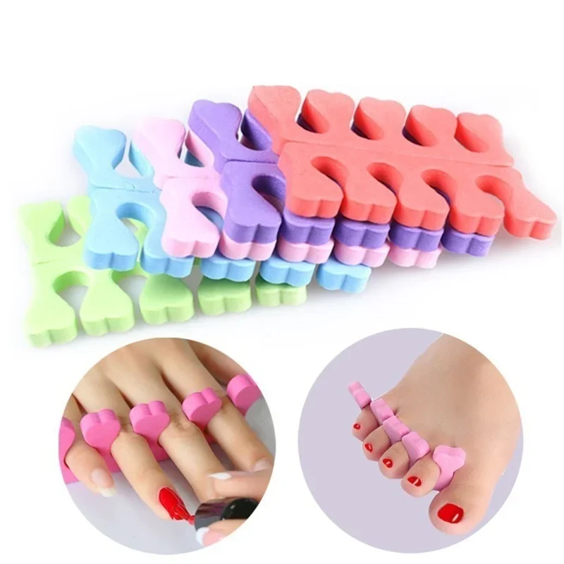 Nail Art EVA Finger Divider Sponge Nail Supplies Multi Color Finger Toe Divider Nail Polish Coloring Aid Finger Spacer Supplie