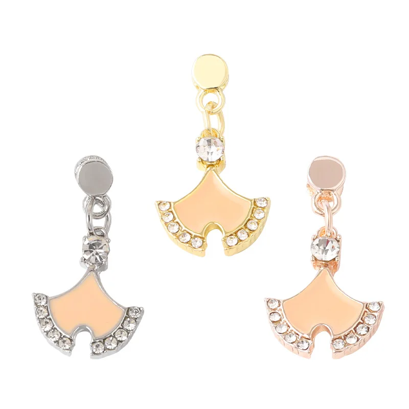 

3pcs/Lot Bling Gingko Rhinestone Diamond Band Decorative Nails Charm For Apple Watch Silicone Sport Strap