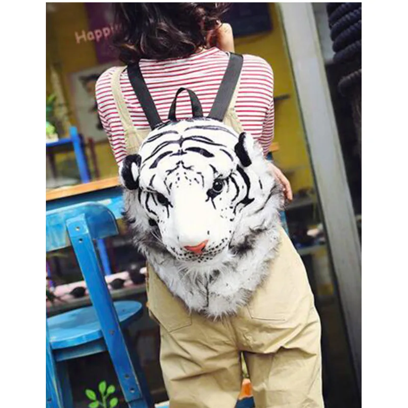 Shoulder Plush Backpack Bag Creative Trend Tiger Handbags For Women Casual High-Quality Messenger Versatile Luxury Crossbody