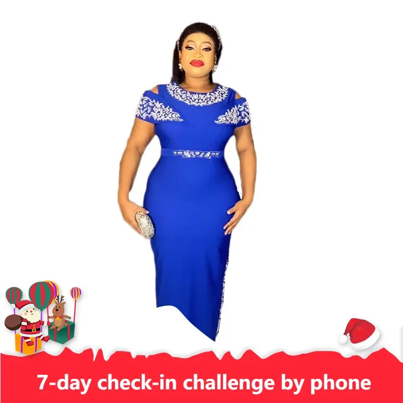 

Plus Size African Party Dresses for Women Dashiki Ankara Turkey Wedding Evening Gown Elegant Office Ladies Clothing 2023