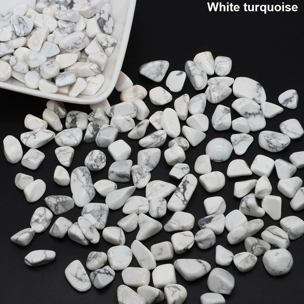 Blue Turquoise Quartz Healing Crystal Chips for Home Decor and DIY Crafts