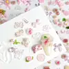 Random Mixed Sweet Pink Bow Nail Charms 3D Resin Pink  Rose Flower Nail Art Decorations Accessories for DIY Cream Glue Crafts 5