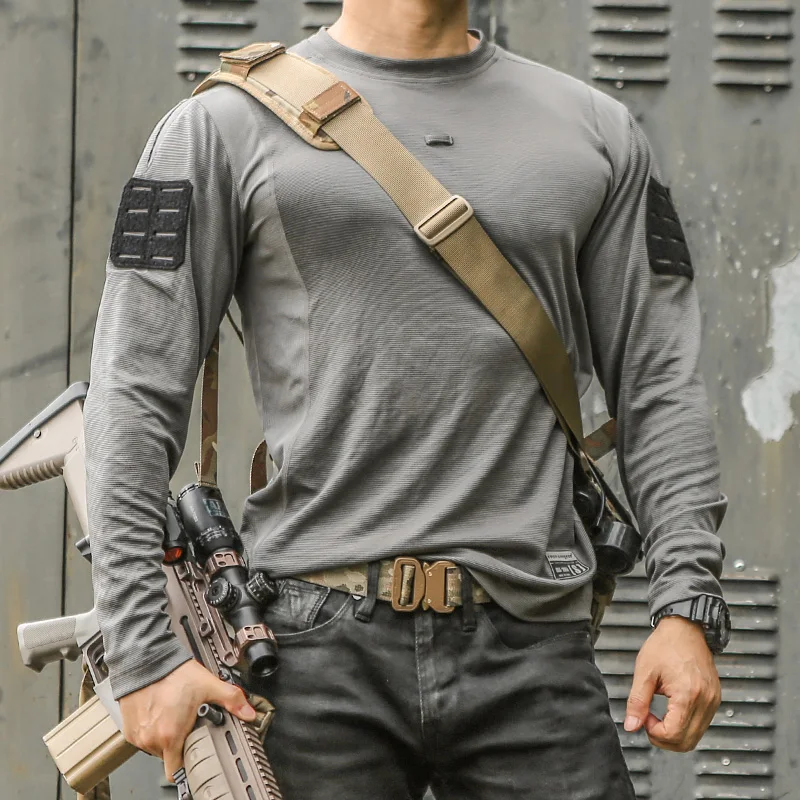 Combat Shirts Tactical UMP Frogmen T-Shirt Men Fitness Sport Long Sleeve Hunting Climbing Shirt Camping Breathable Clothes EM9541