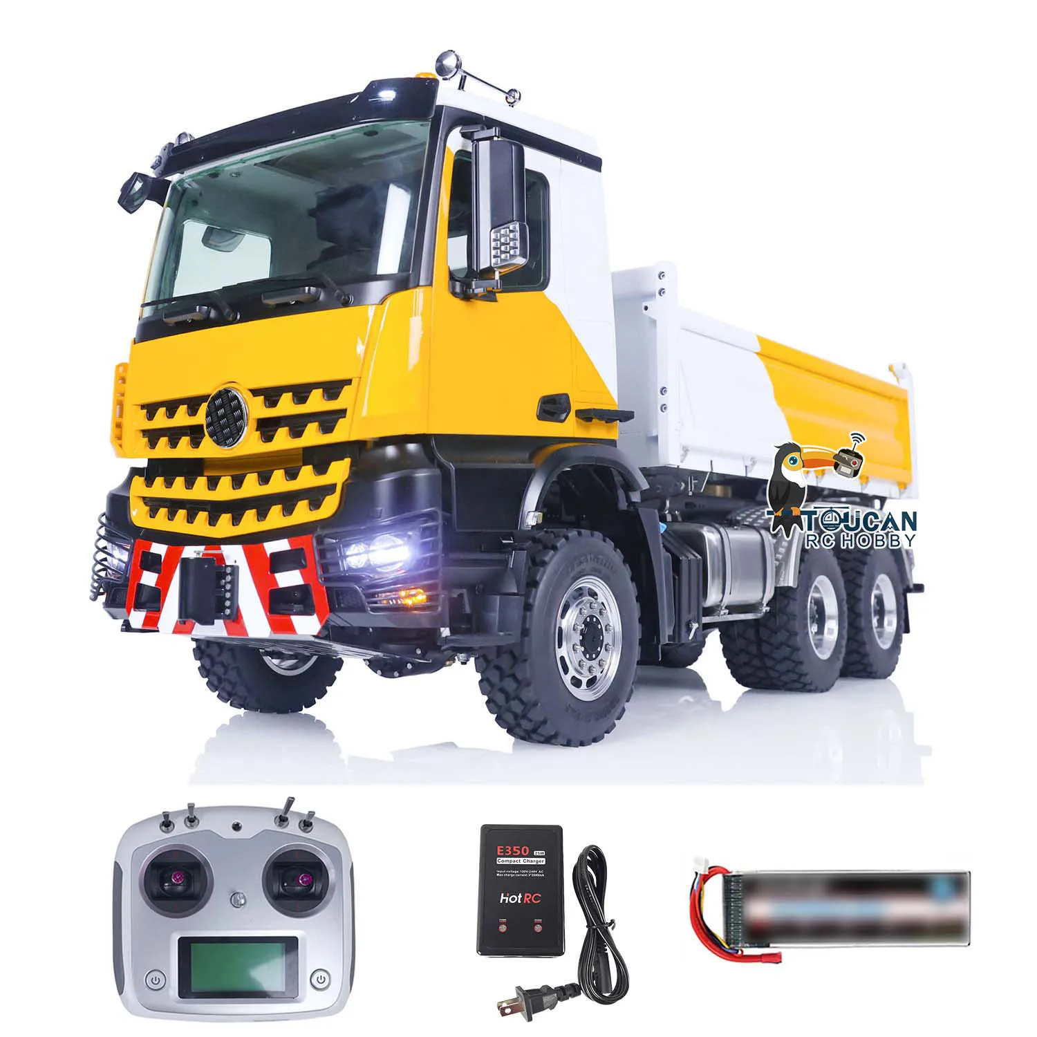 LESU 1/14 6x6 RC Hydraulic Dump Truck RTR I6S RC Hobby DIY Painted Finished Remote Control 3-way Dumper Cars Vehicle Toy for Boy 2
