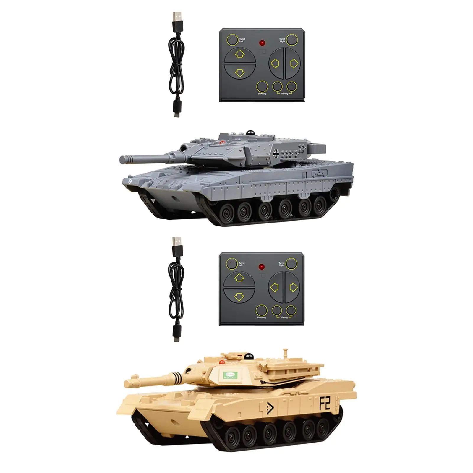 Remote Control Tank Remote Control Vehicle RC Battle Tank Durable Remote Control Tank Model RC Vehicle Toys for Children 3 4 5 6 7 8 Years Boys Girls Birhtday Gift