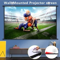 XIAOHUI Wall-mounted Projector Screen 16:9 Ratio Outdoor Office Home Entertainment Portable High-definition Foldable 72-133inch