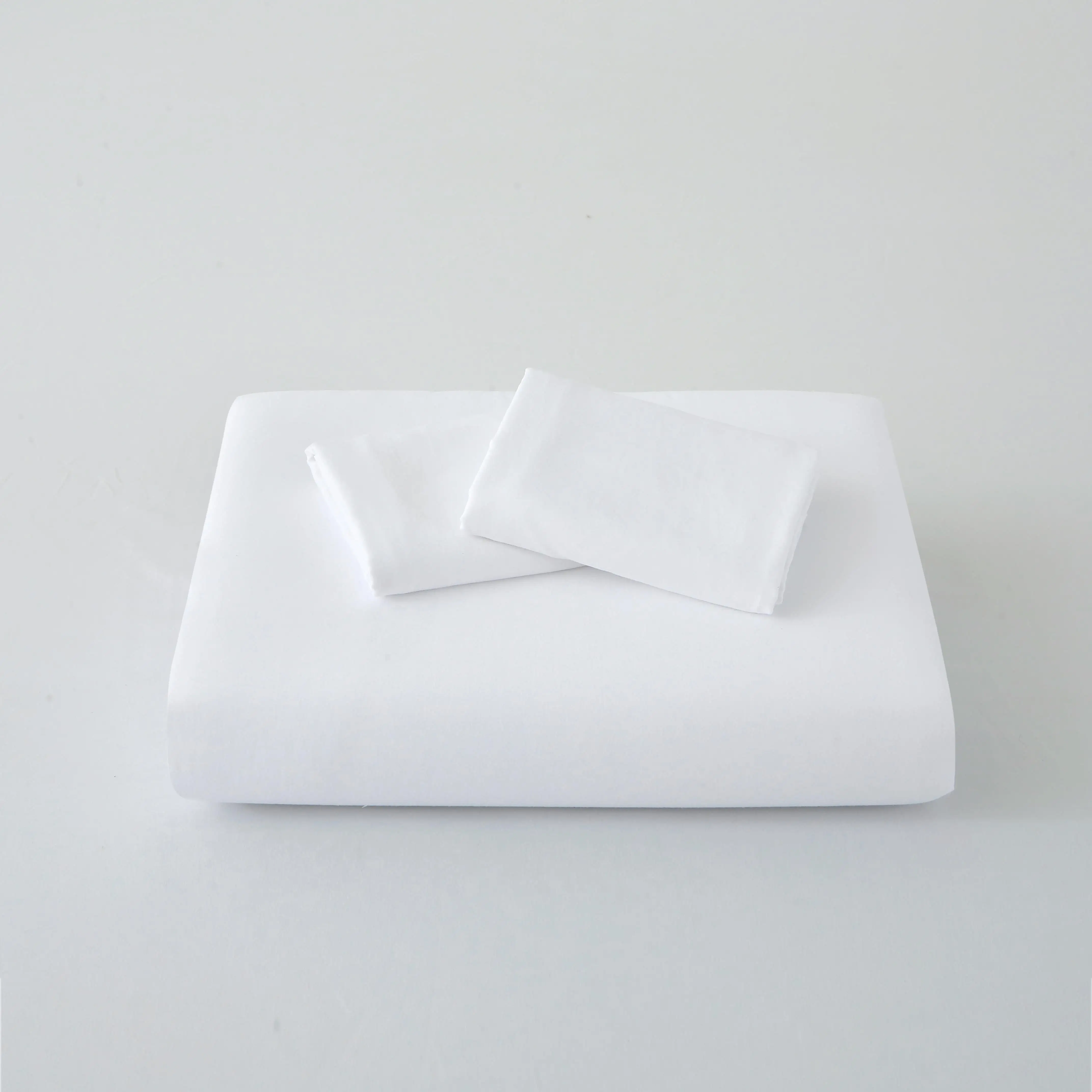 3-Piece King Duvet Cover Set - Solid White Bedding with 1 Duvet Cover & 2 Pillow Shams (Comforter Not Included) 3