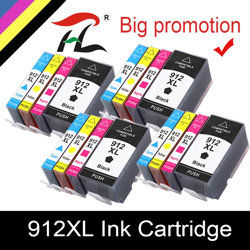 912 XL 912XL 917XL ink cartridge Premium Color Compatible Printer Ink  Cartridge for HP OfficeJet 8010 8012 8015 8020 8025 etc