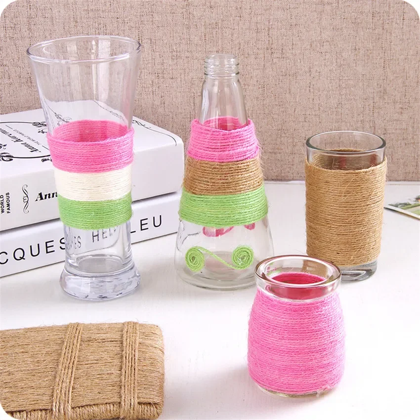 10m/Roll Natural Cords Woven Hemp Rope DIY Rope Wedding Tag/photo wall rope Home Decorative Twine Jute String Gardening Cord