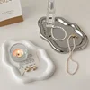 Jewelry Dish Creative White Cloud Shape Ceramic Plate Carving Plaster Decor Watch Keys Tray Holder Household Storage Ornament 2