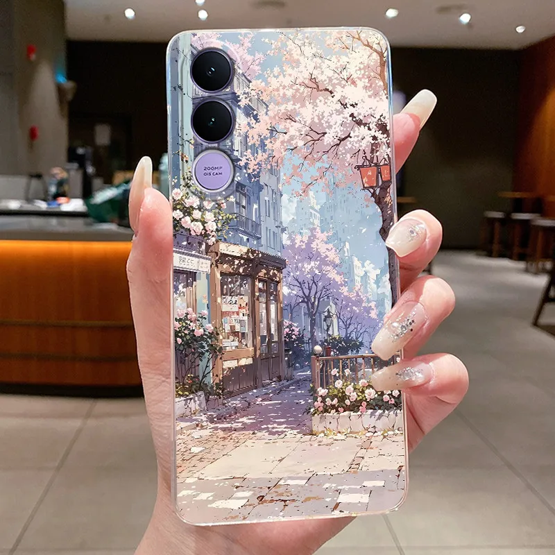 Aesthetic Luxury Soft Silicone Transparent Phone Cover Shell