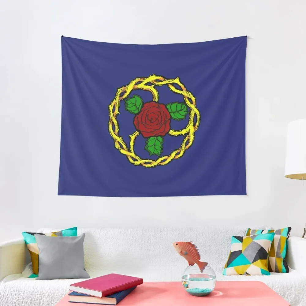 

Guilded Thorn Symbol [Blue] Tapestry Decoration For Rooms Funny Decoration Home Tapestry