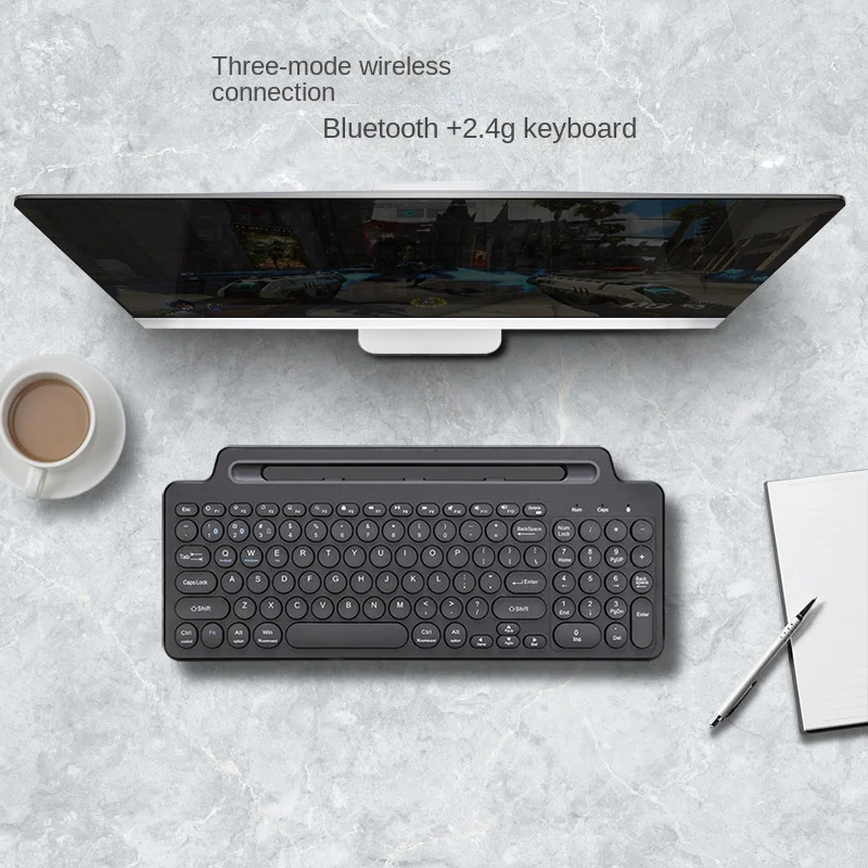 Klw-teclado Touchpad Inteligente sem Fio em Bluetooth 2.4g sem Fio Tablet Computador Celular Mld569 - Imagem 6