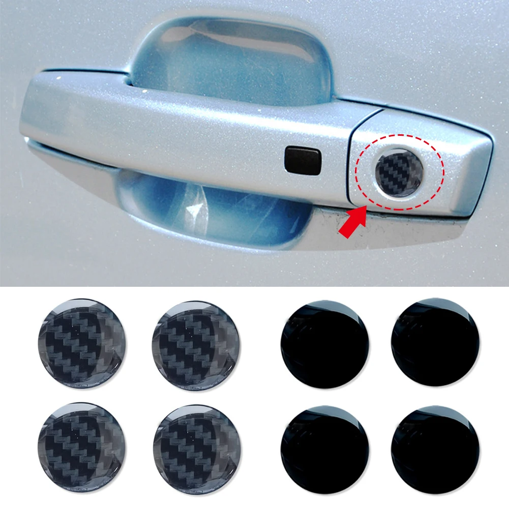 4X Car Lock Keyhole Stickers Accessori Di Protezione Per Audi A3 A4 B8 A4 B6 A3 8P 8V Q5 A6 C6 C5 A5 A1 Tt Q7 A4 B9 Rs3 Q3 R8 A3