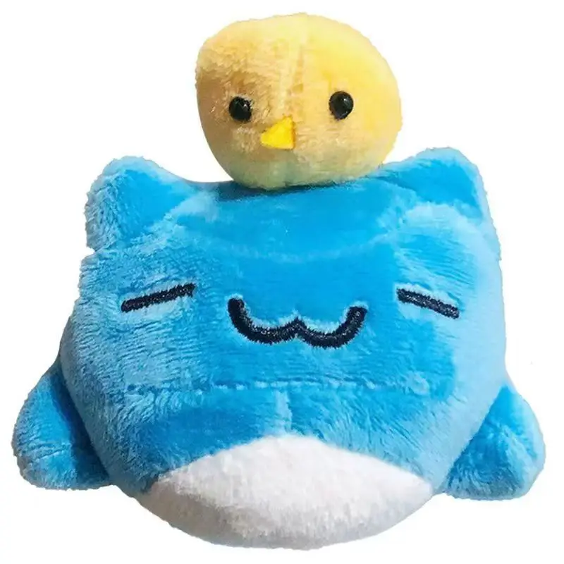 10cm Bugcat Capoo Plush pendants Anime Blue Cat Worm Cosplay Backpack decorative keychain children birthday present 2