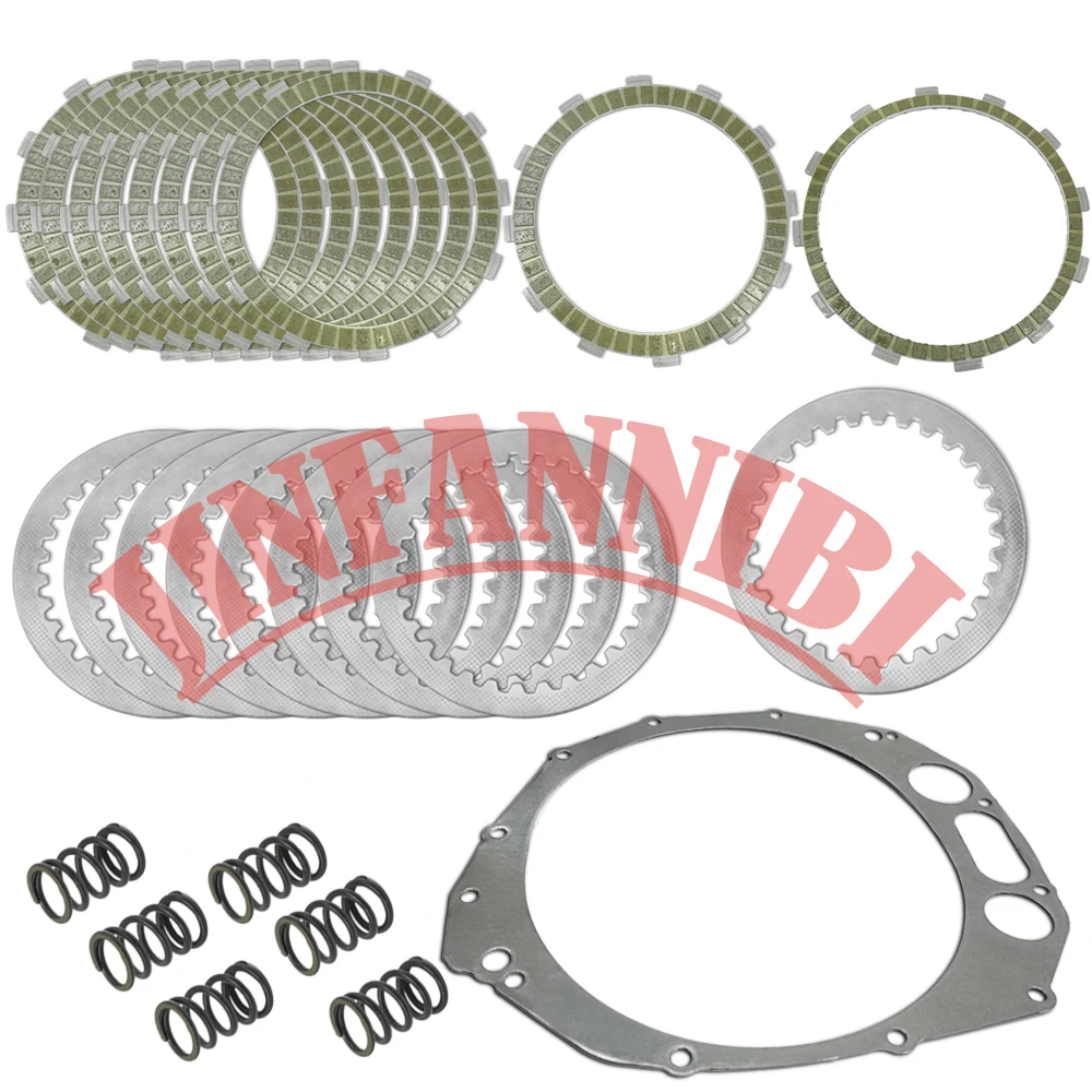 Clutch Plates w/ Springs and Gasket For Suzuki Hayabusa 1300 GSX1300RZ 2002 2003 2004 2005 2006 2007