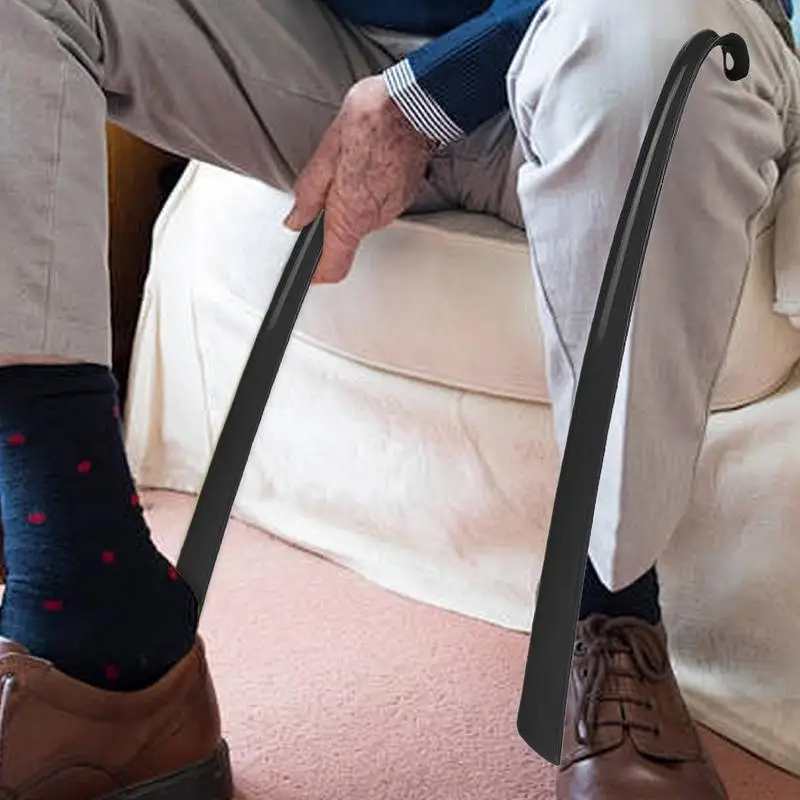 Long Shoe Horn Shoehorn Long Handle for Seniors Extra Long Metal Shoehorn for Boots Men Women Kids