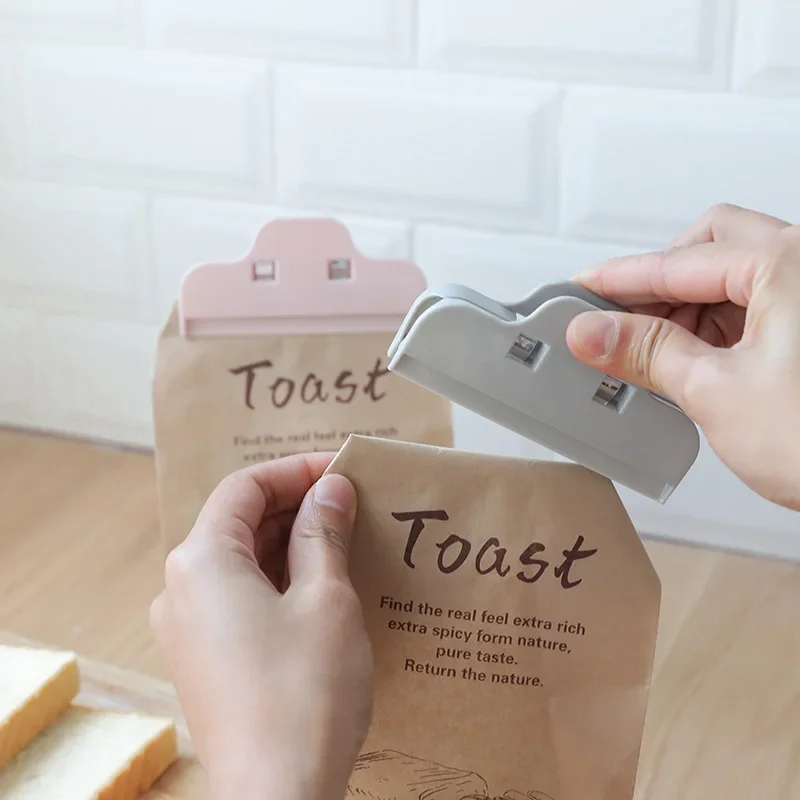 6PCS Chip Bag Clips Portable large Kitchen Storage Food Snack Seal Sealing Bag Clips Sealer Clamp Plastic Tool bread bag clips kitchen bag clips sealing clips storage bag clips bag clips