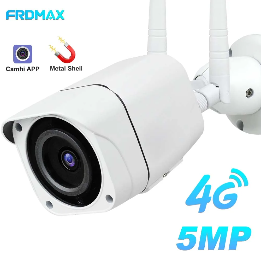 

5MP Wifi IP Camera Outdoor Wireless Security Protection 4G SIM Bullet Camera IR Night Vision CCTV Surveillance Cameras CamHi P2P