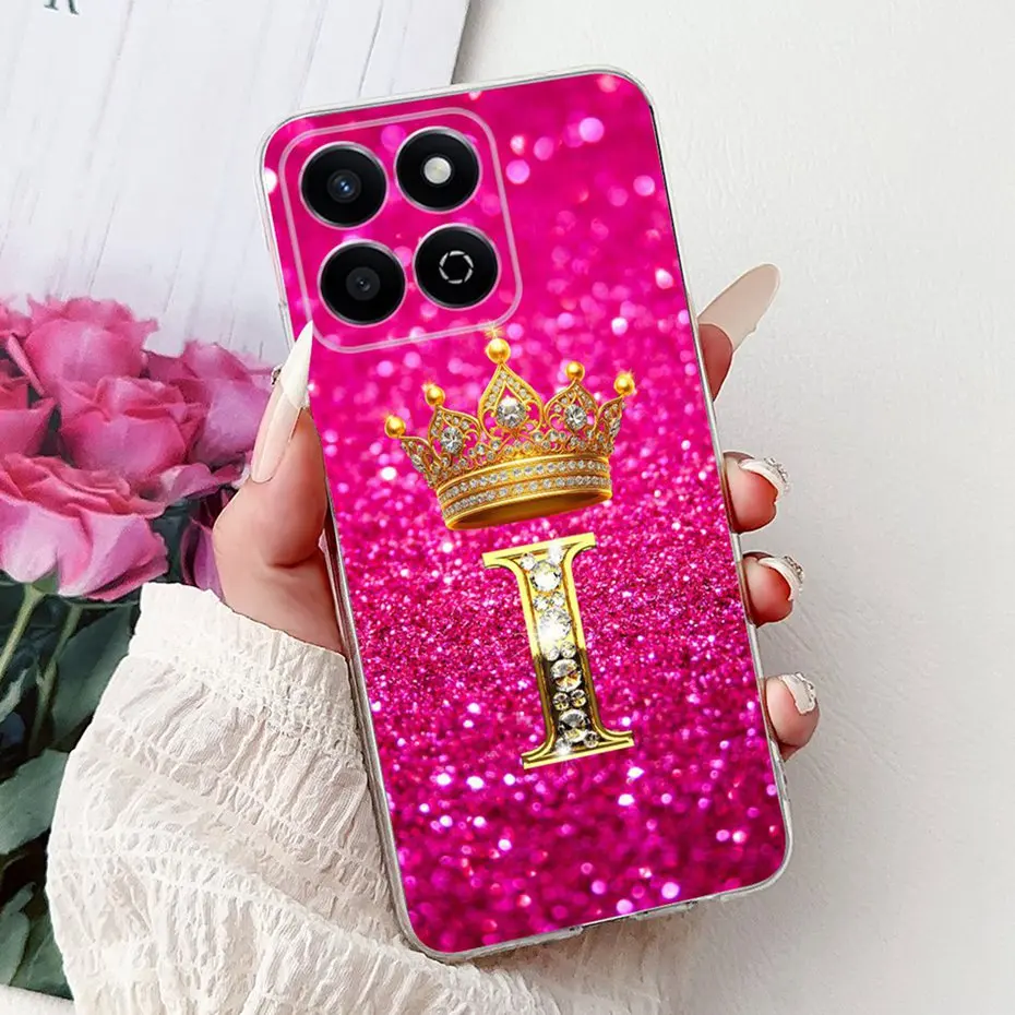 Fashion Letter Clear TPU Slim Soft Silicone Phone Case Bumper