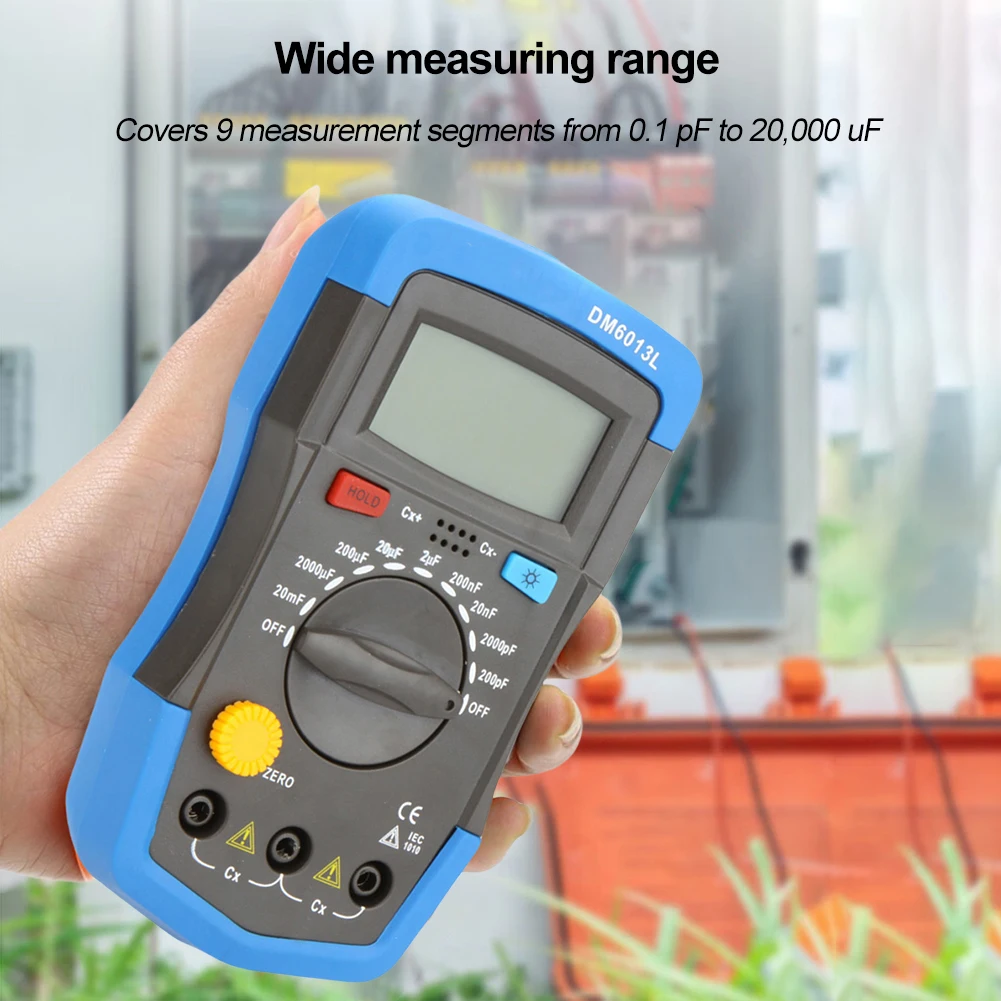 Compteur Numérique Portable DM6013L - Mesure De Capacité - Rétroéclairage LCD - Neuf