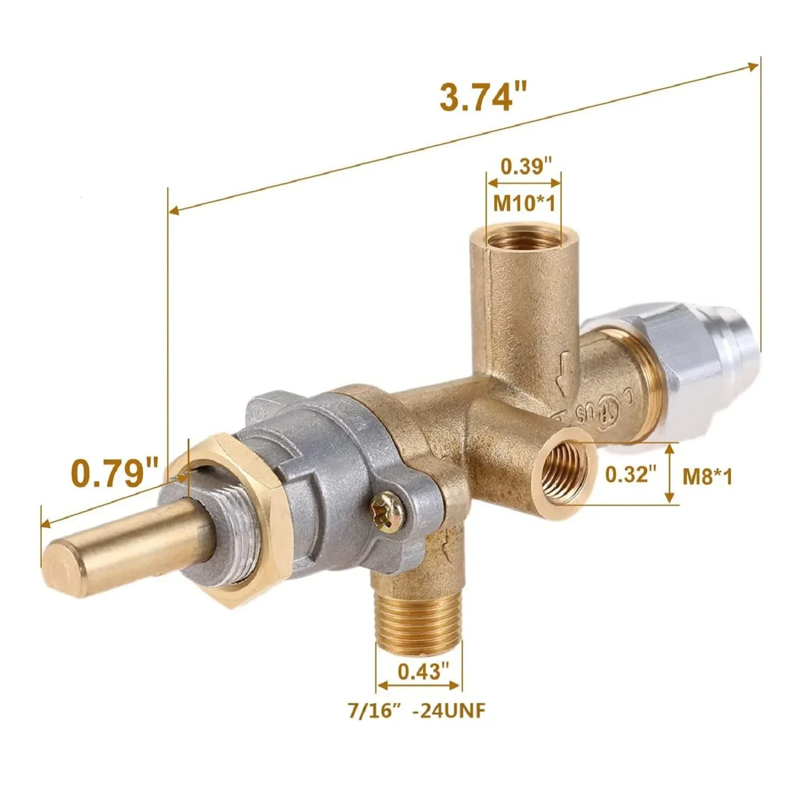 Propane Gas Patio Heater Repair Parts for Thermocouple Sensor Dump Switch  Control Safety Kits,Main Control Valve with Pilot Port - AliExpress, image size:1600x1600