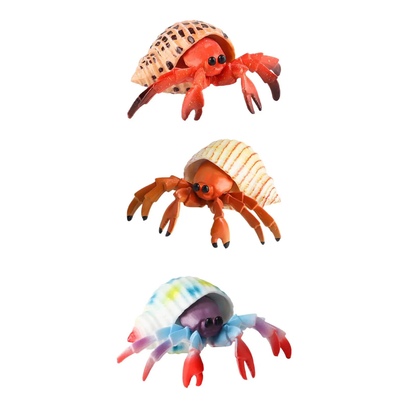 

Hermit Statues Playset Collection Animal Model Teaching Prop