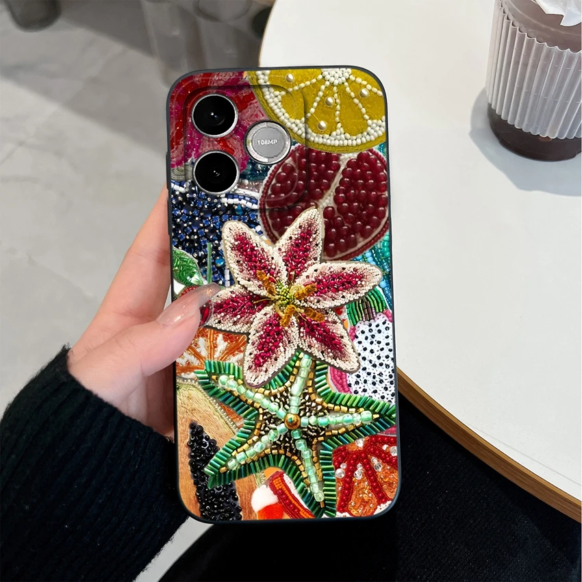 Luxury Bow Print Soft Silicone Anti-Drop Case - Lightweight & Smooth Finish