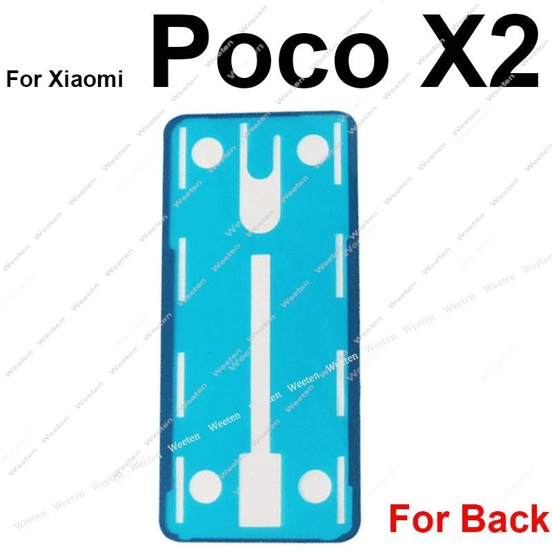 Vitre Arrière Avec Adhésif Pour Xiaomi Poco X3 / Poco X3 NFC - Remplacement Cache Batterie, Couleur Grise