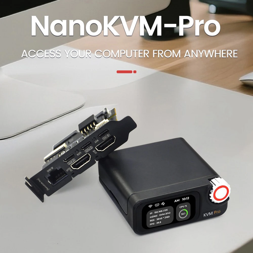Sipeed NanoKVM-Pro 4K IP KVM Mini Remote Control Operation And