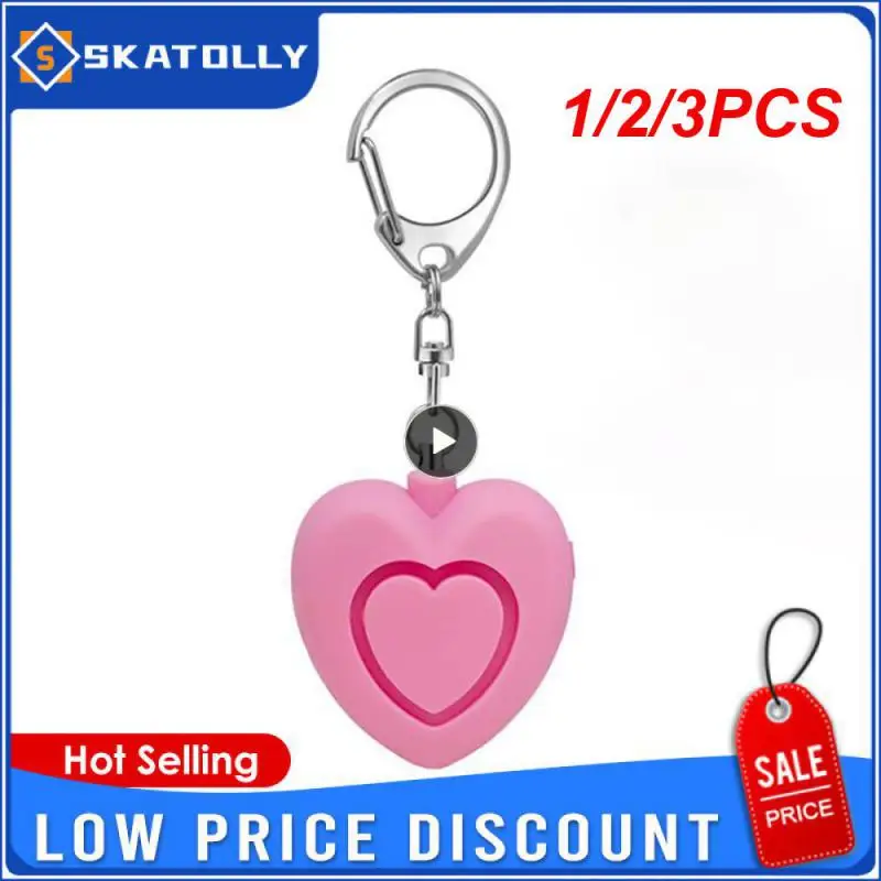 

1/2/3PCS Portable Emergency Women Security Alarms Self-Defense 130 DB Decibels With LED Light Safety Key Chain Pedant